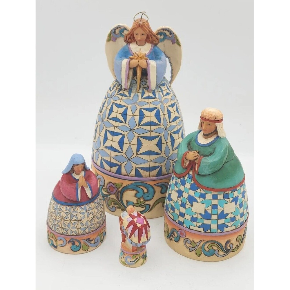 2011 Jim Shore HStatue Nativity Nesting Dolls Set of 4 JS10/4024367
